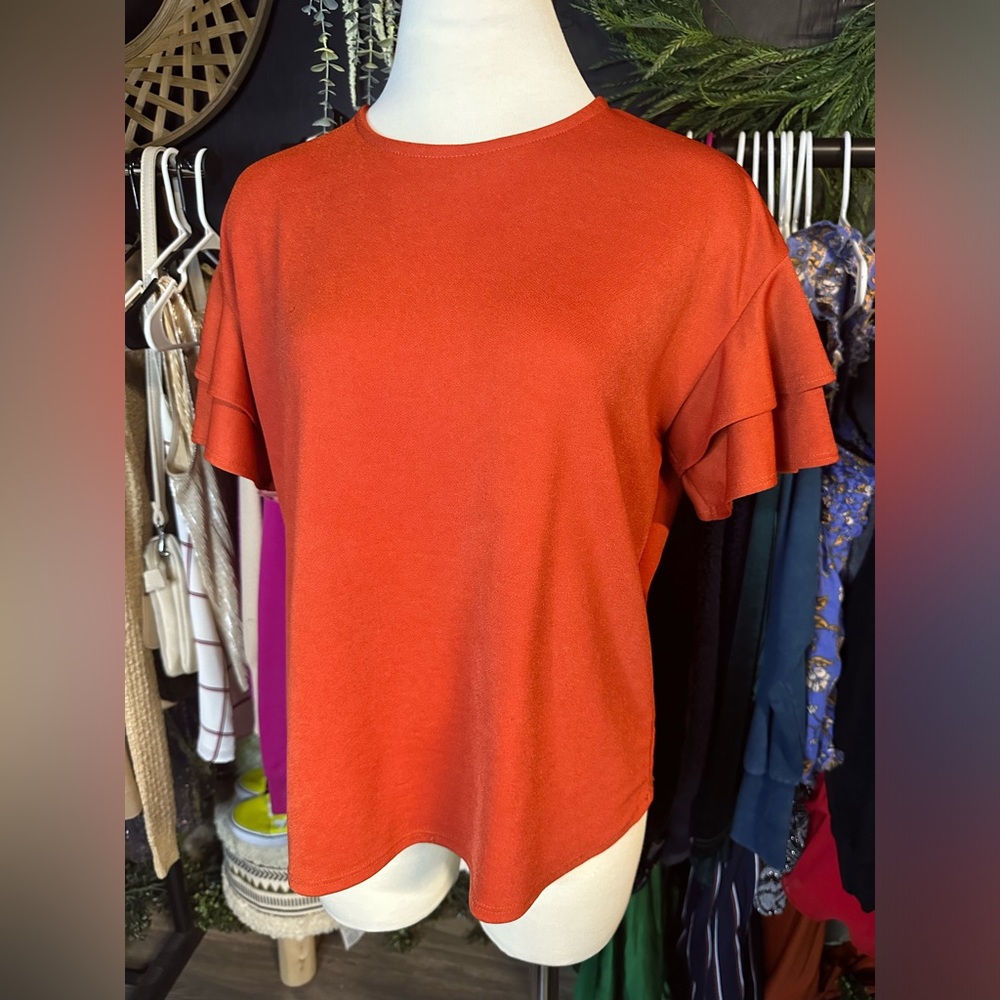 Faith and Joy ruffle blouse